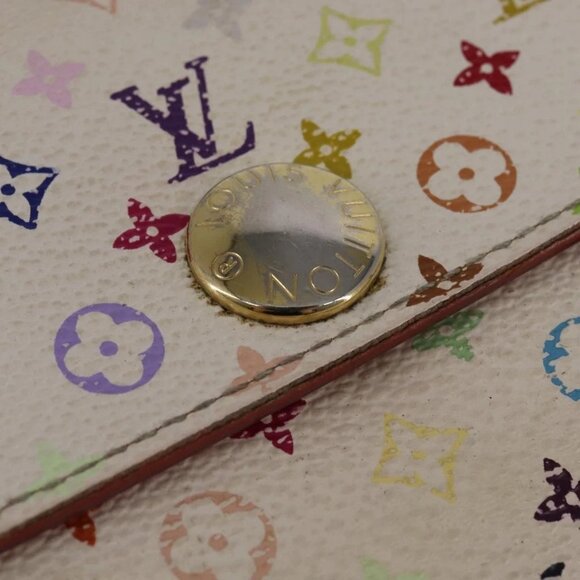 LOUIS VUITTON Multicolor Portefeuille Sarah Wallet White - Picture 8 of 16
